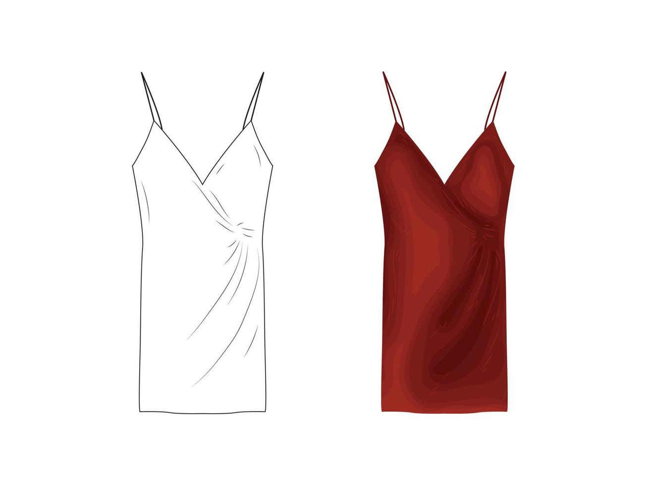 mode product catalogus uniformen mockup schets vector illustratie kleding silhouet pictogram model up