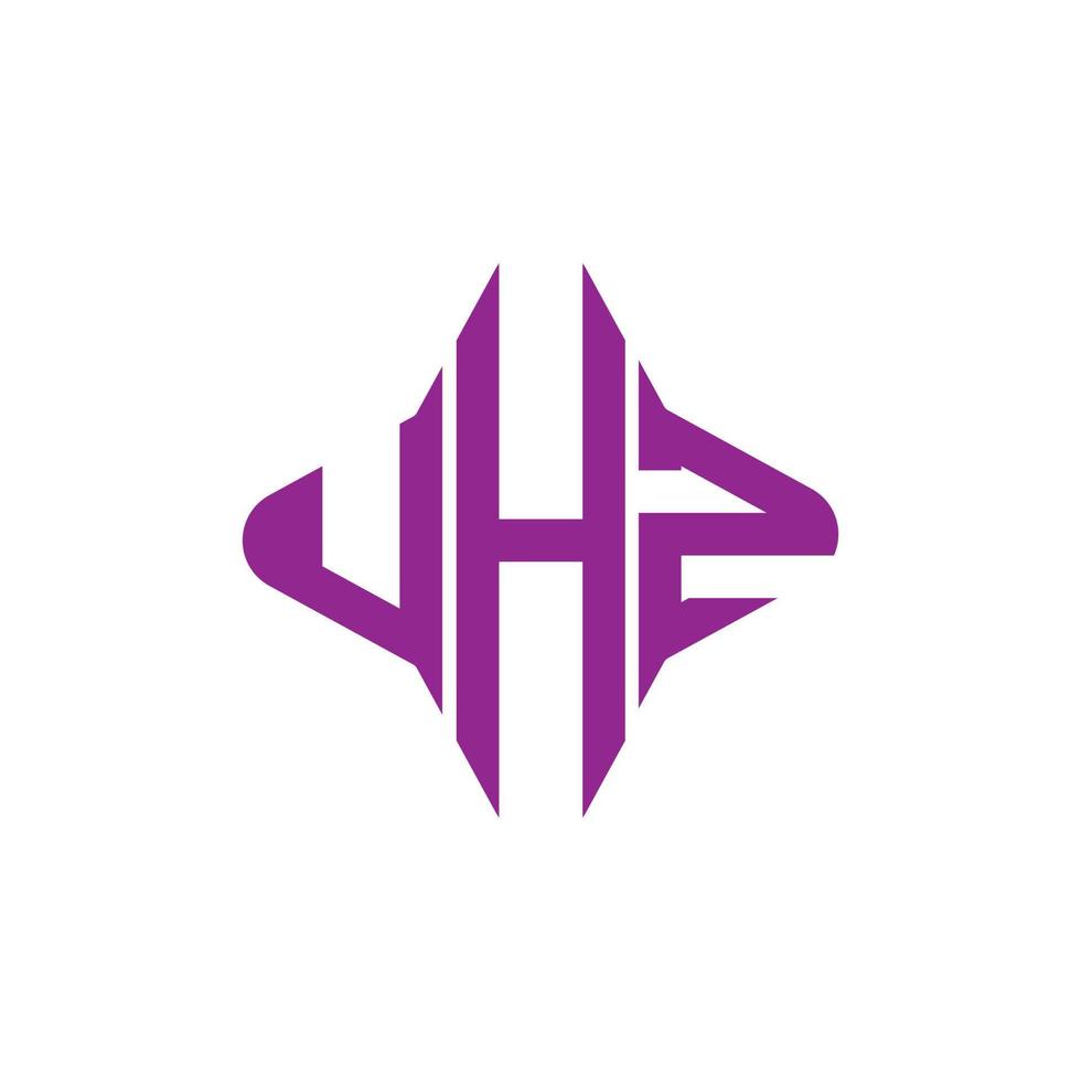 uhz letter logo creatief ontwerp met vectorafbeelding vector