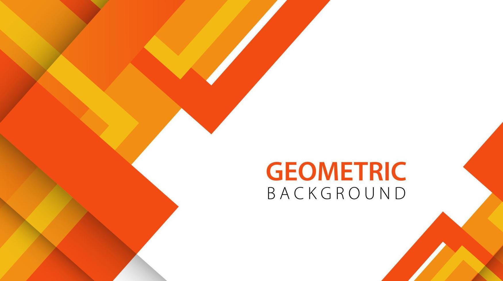 abstracte achtergrond met oranje geometrische elementen en kopieer ruimte voor tekst. vector illustratie