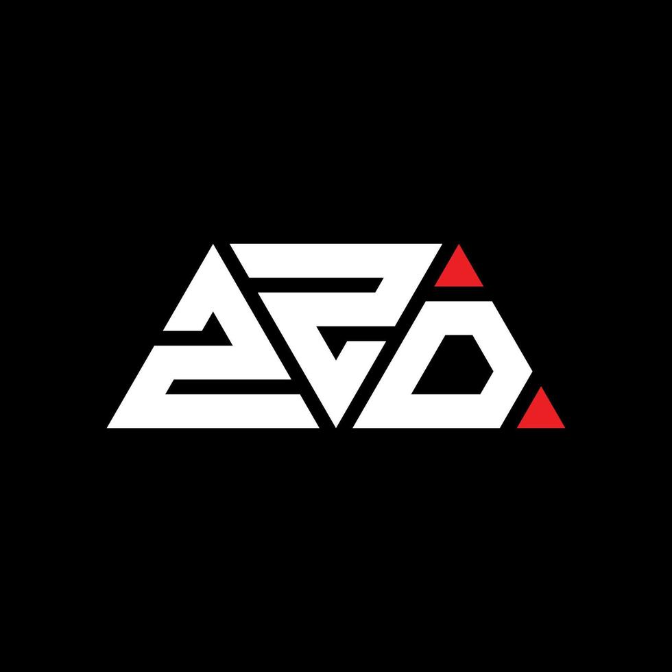 zzd driehoek brief logo ontwerp met driehoekige vorm. zzd driehoek logo ontwerp monogram. zzd driehoek vector logo sjabloon met rode kleur. zzd driehoekig logo eenvoudig, elegant en luxueus logo. zzd