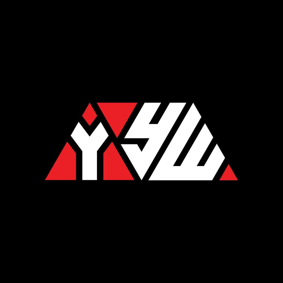 yyw driehoek brief logo ontwerp met driehoekige vorm. yyw driehoek logo ontwerp monogram. yyw driehoek vector logo sjabloon met rode kleur. yyw driehoekig logo eenvoudig, elegant en luxueus logo. yyw