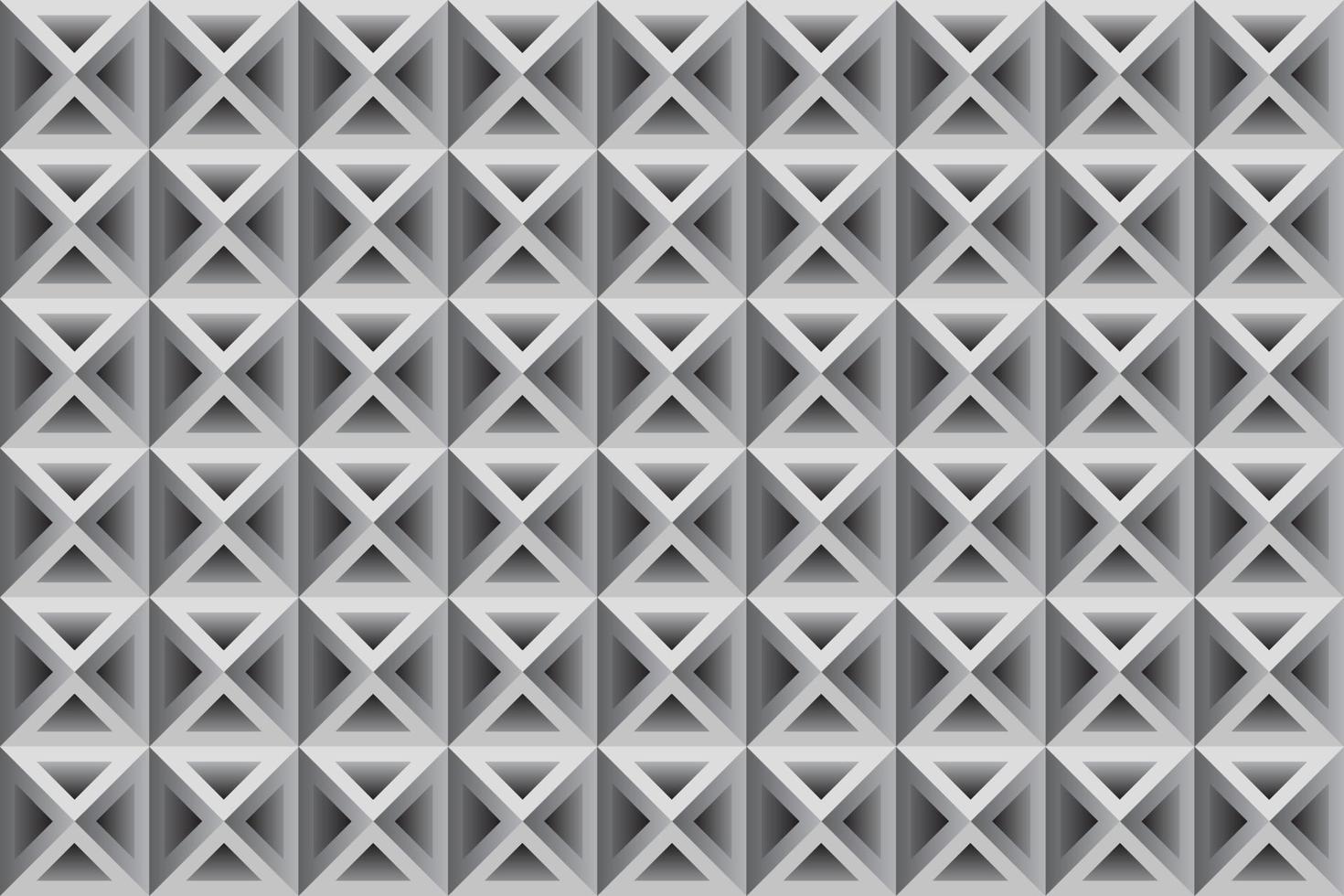 monochrome achtergrond met herhalende geometrische vormen. abstracte mozaïekachtergrond met vierkanten en driehoeken. vector