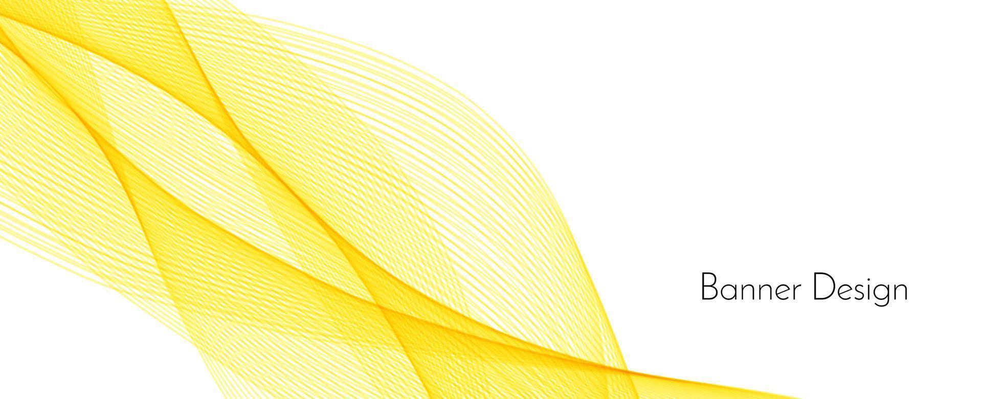abstracte moderne dynamische stijlvolle rode en gele decoratieve patroon golf banner achtergrond vector