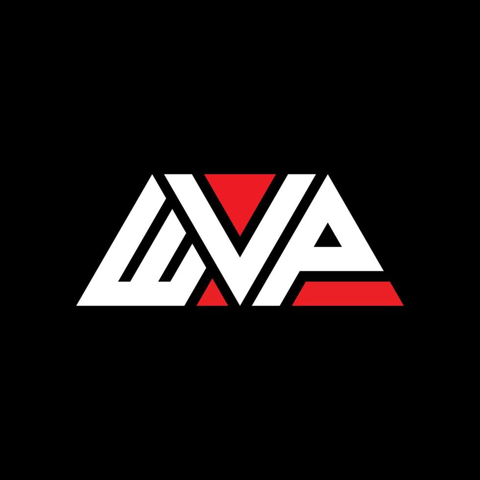 wvp driehoek brief logo ontwerp met driehoekige vorm. wvp driehoek logo ontwerp monogram. wvp driehoek vector logo sjabloon met rode kleur. wvp driehoekig logo eenvoudig, elegant en luxueus logo. wvp