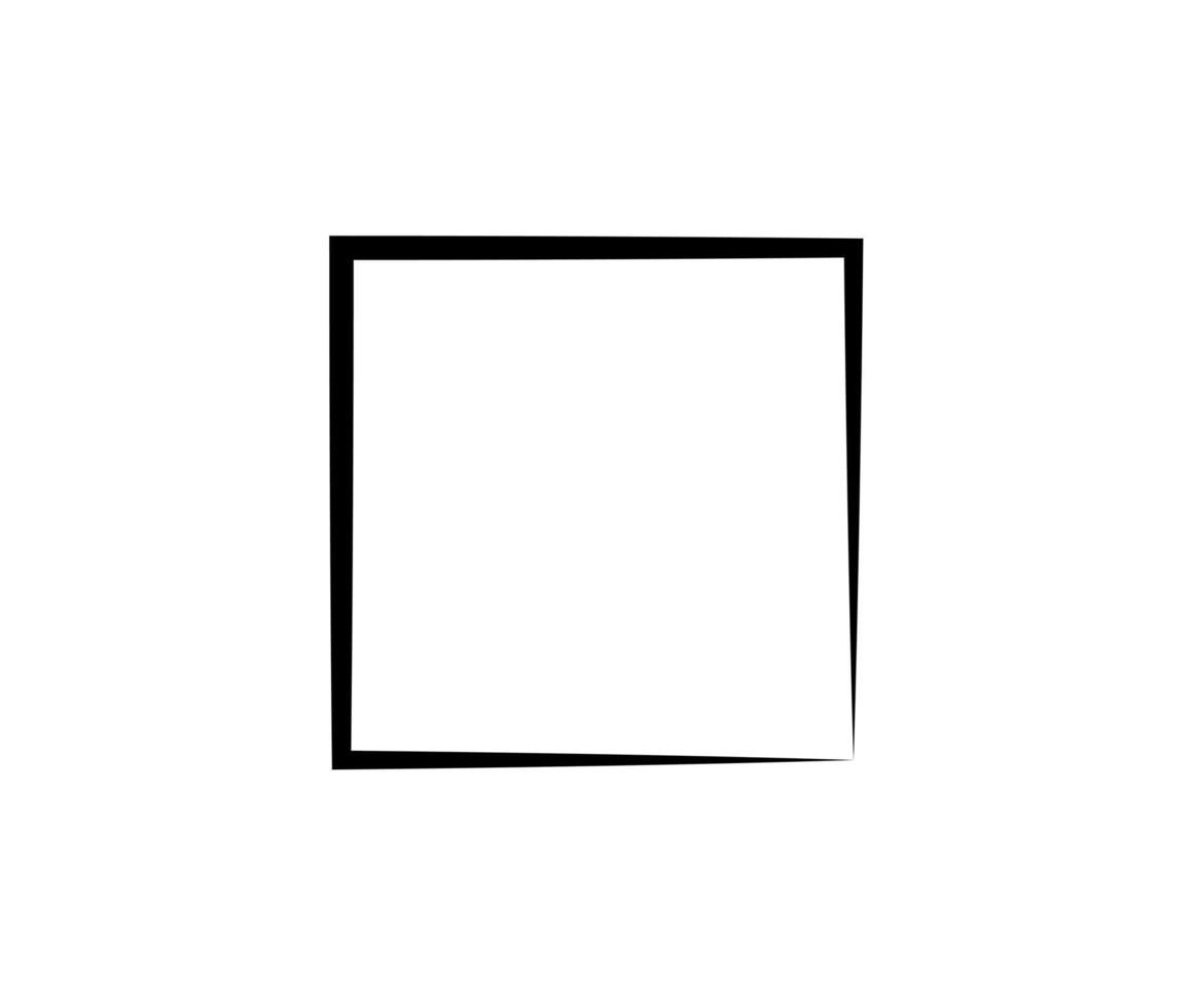 vierkante kader. geometrisch abstract vierkant element. vector illustratie