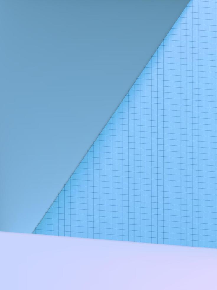 vector minimale studio-opname geometrische achtergrond voor productweergave, monochroom lichtblauw.