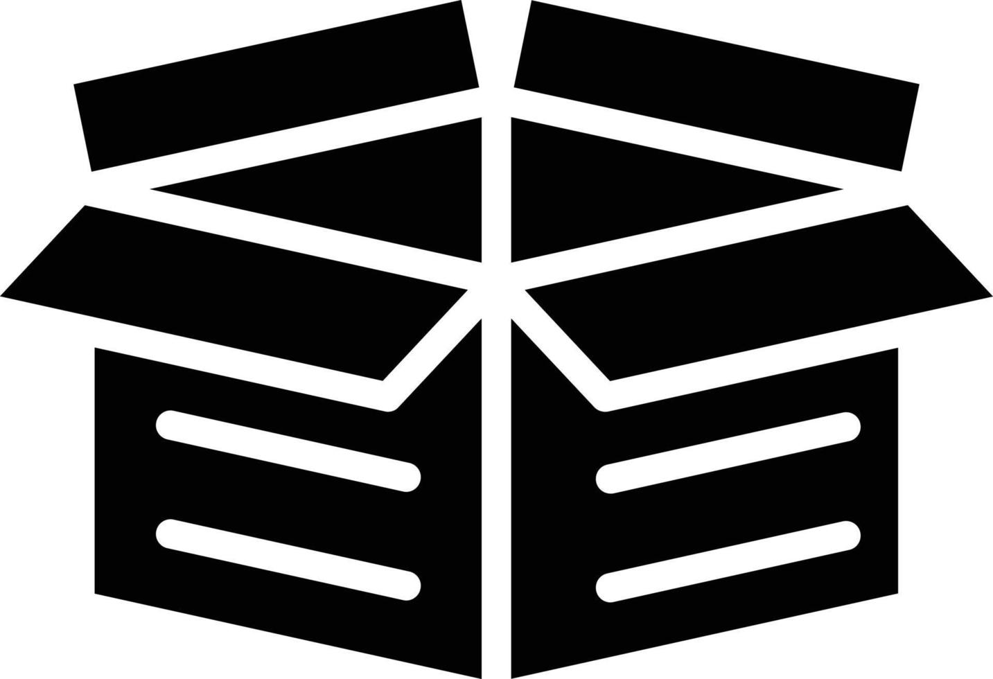 kartonnen glyph vector icon