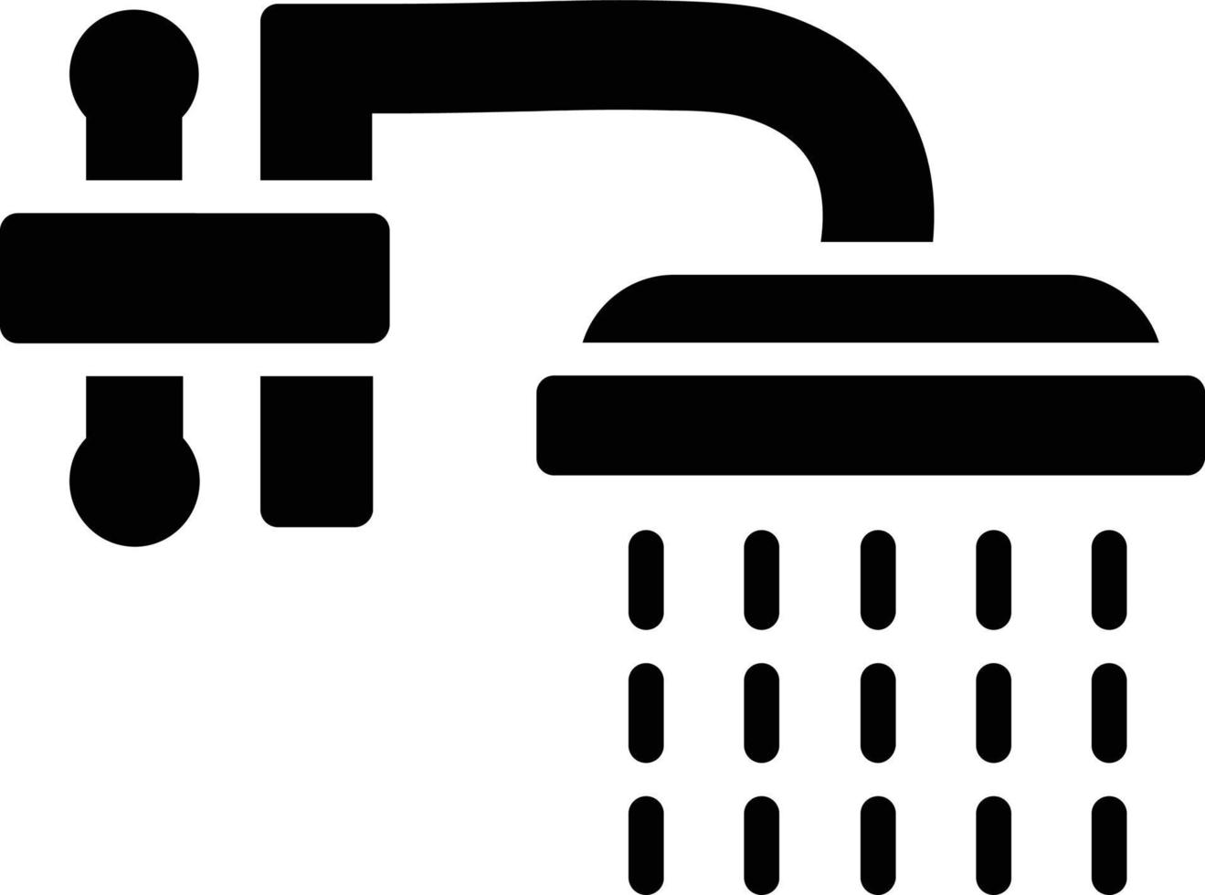 douche glyph icoon vector