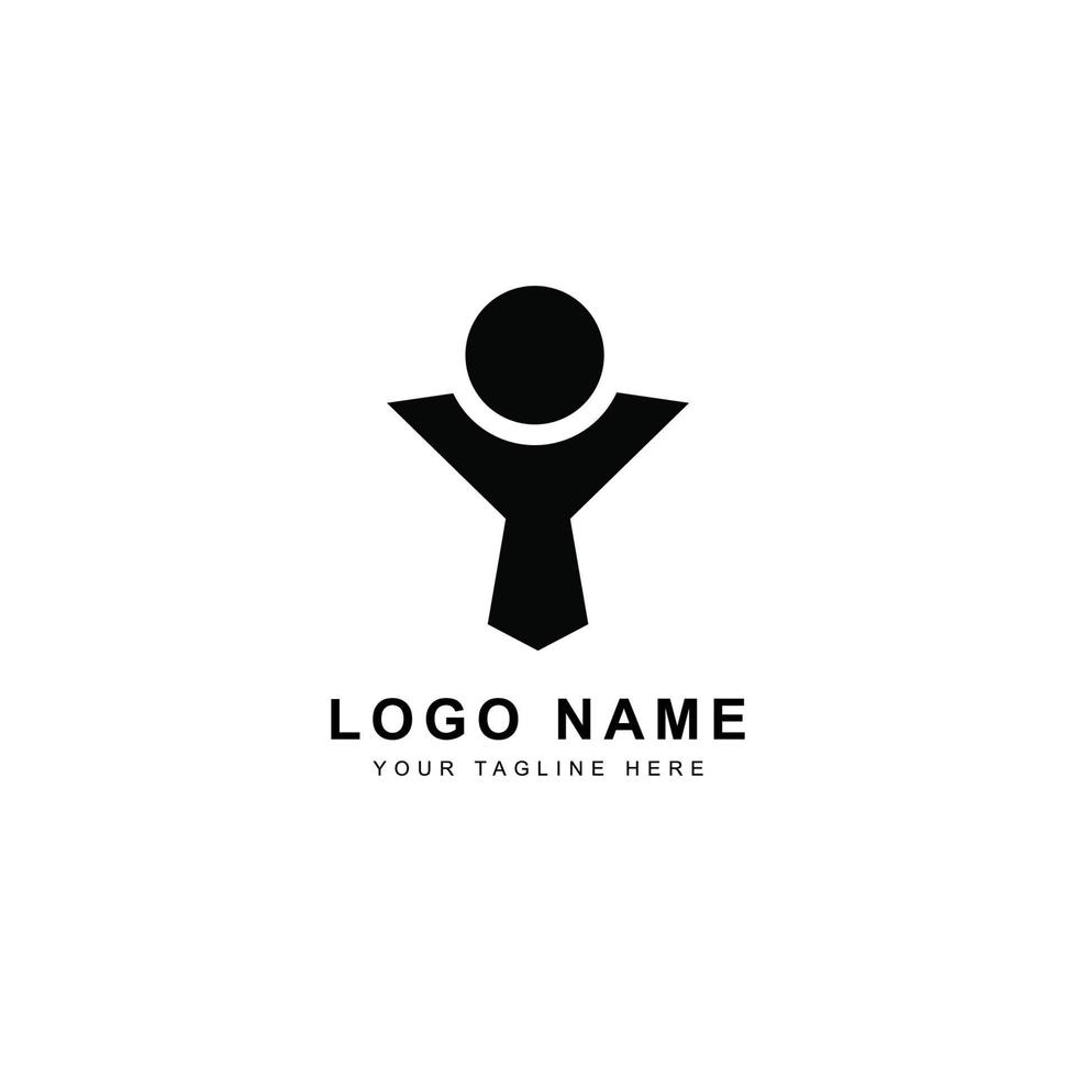 creatief zwart logo-ontwerp op witte achtergrond vector