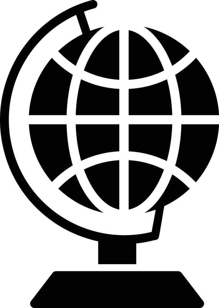 aarde wereldbol glyph icoon vector