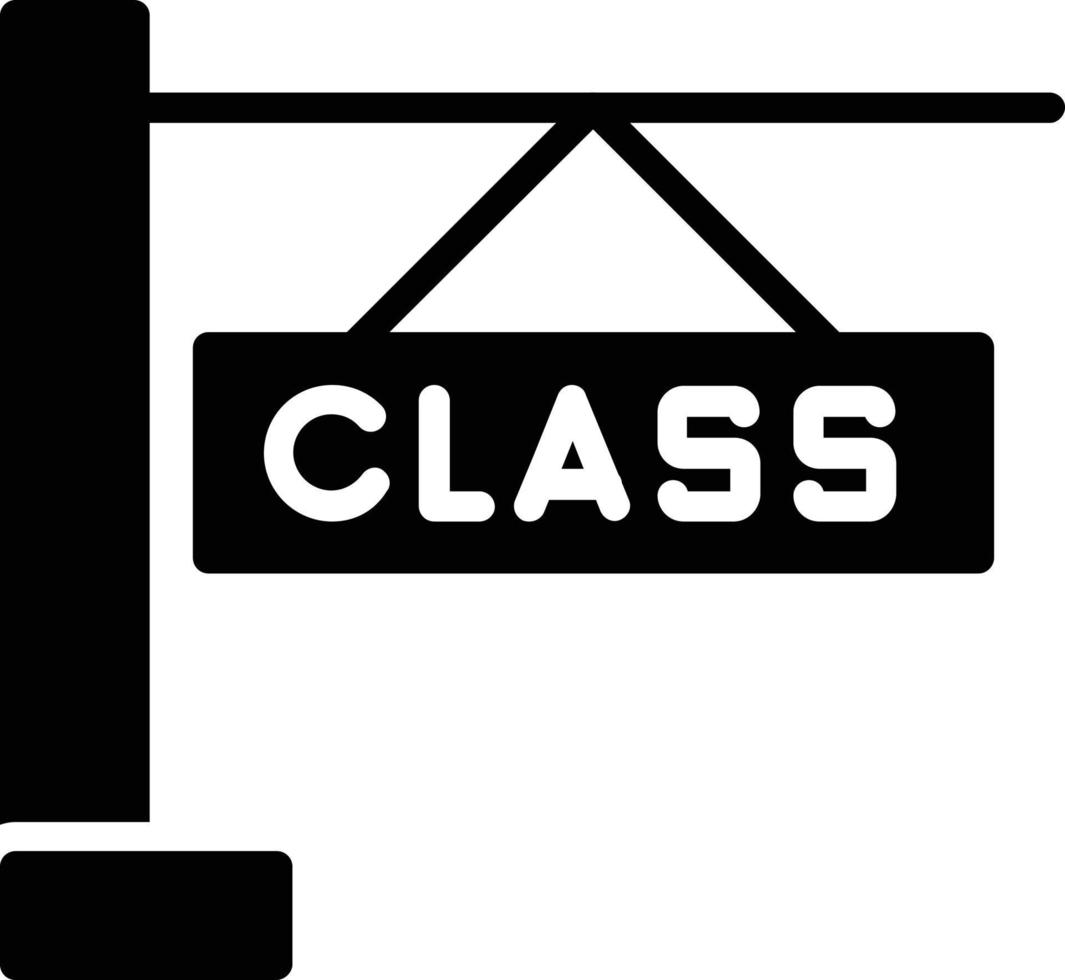 klasse glyph-pictogram vector