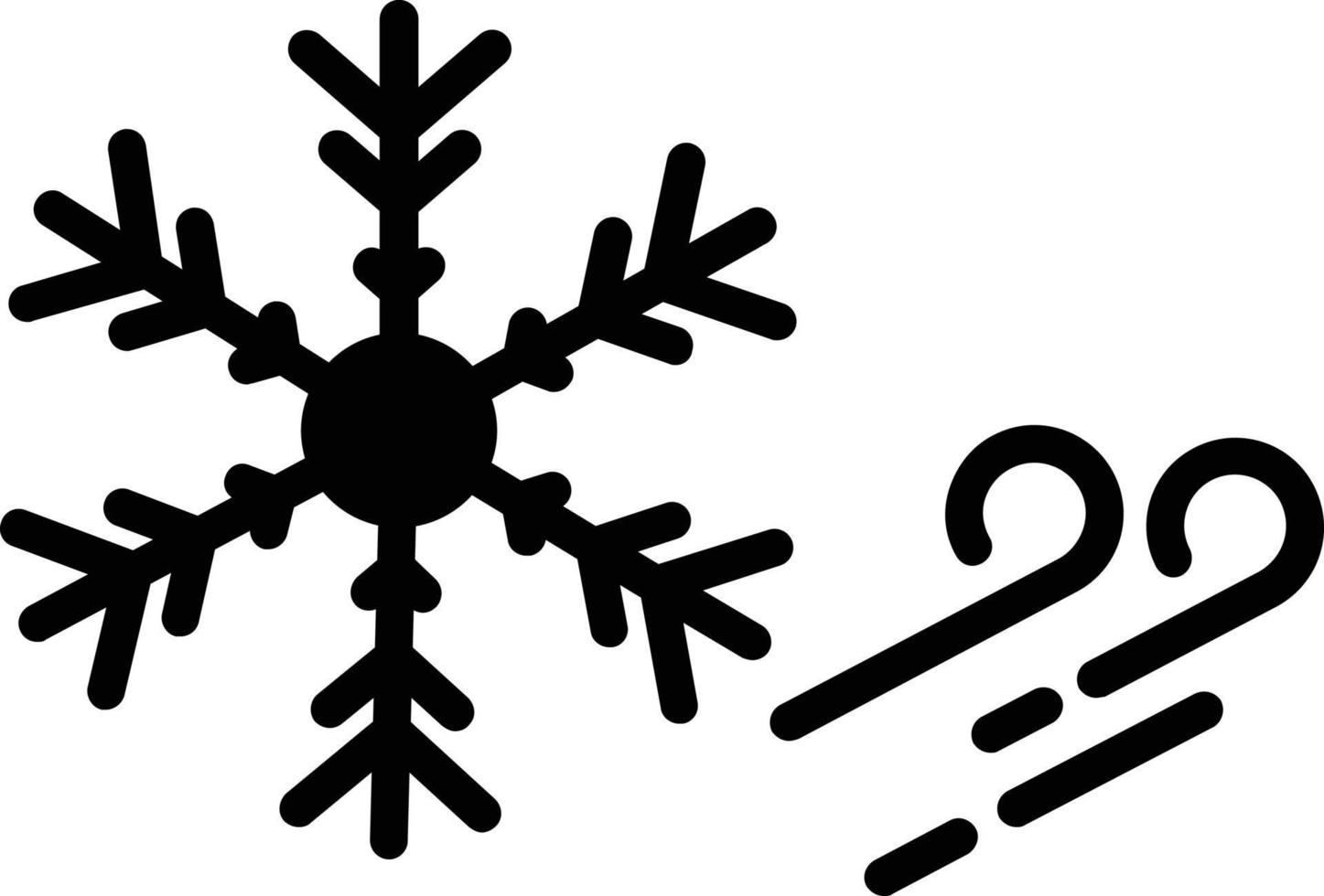 ijskoud glyph-pictogram vector