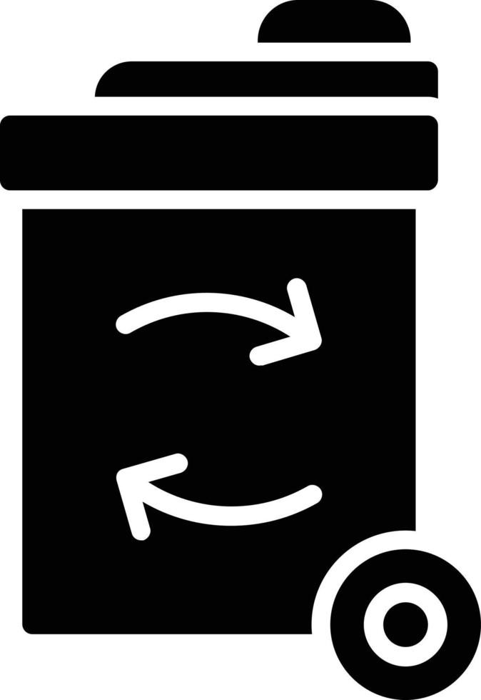 prullenbak glyph-pictogram vector