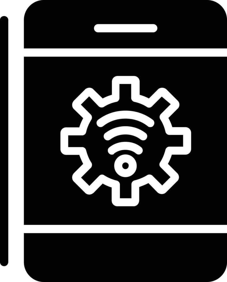 mobiel glyph-pictogram vector