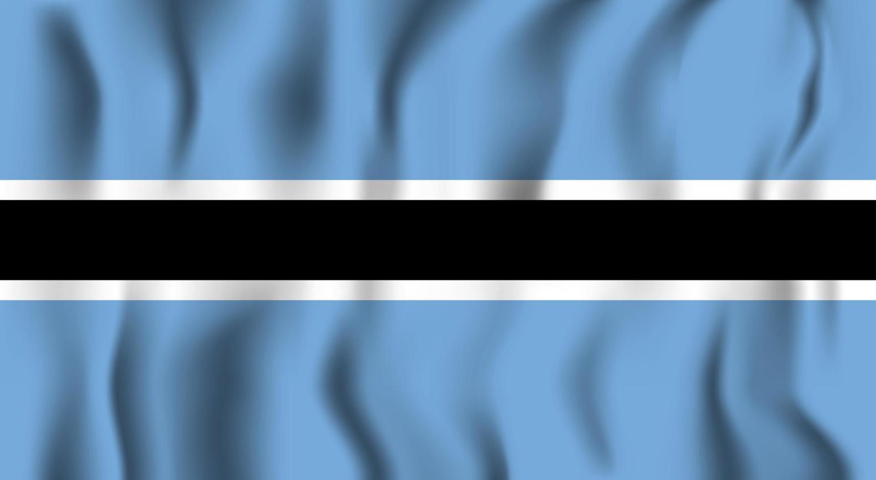 vlag van botswana vector