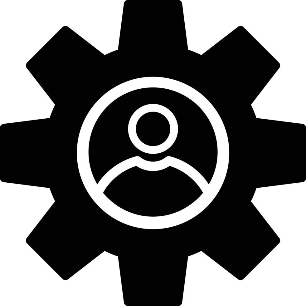 vaardigheden glyph vector icon