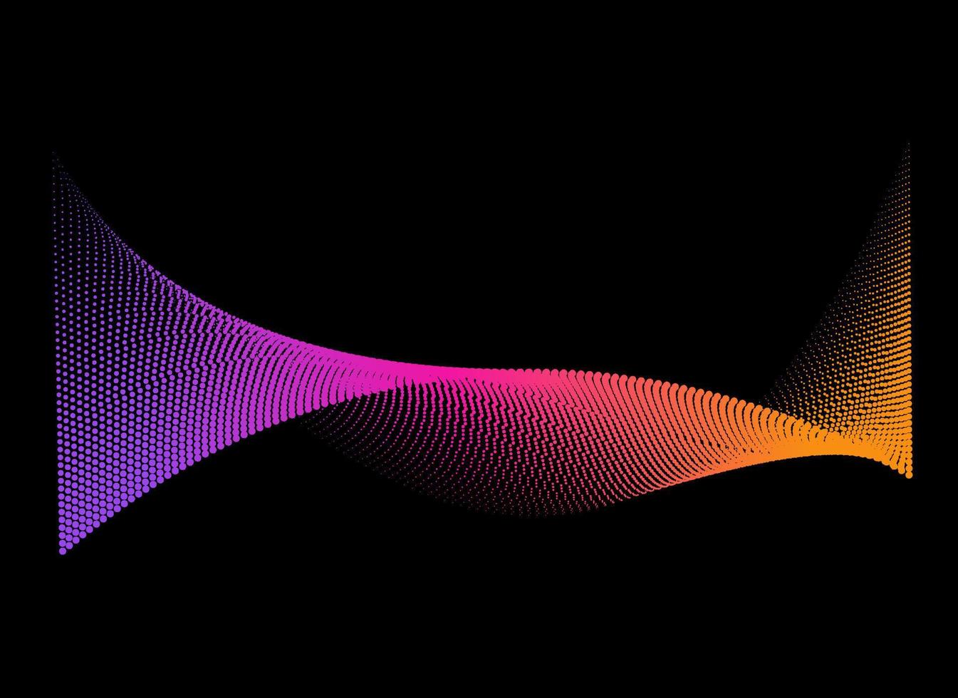 vector abstracte halftoonpunten achtergrond met dynamische golven kleurrijke komische patroon ontwerp