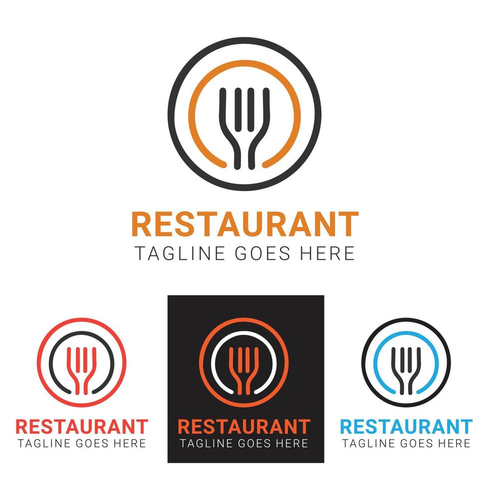 sjabloon voor restaurantlogo vector