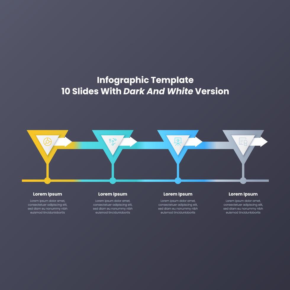 zakelijke stappen infographic sjabloonontwerp vector