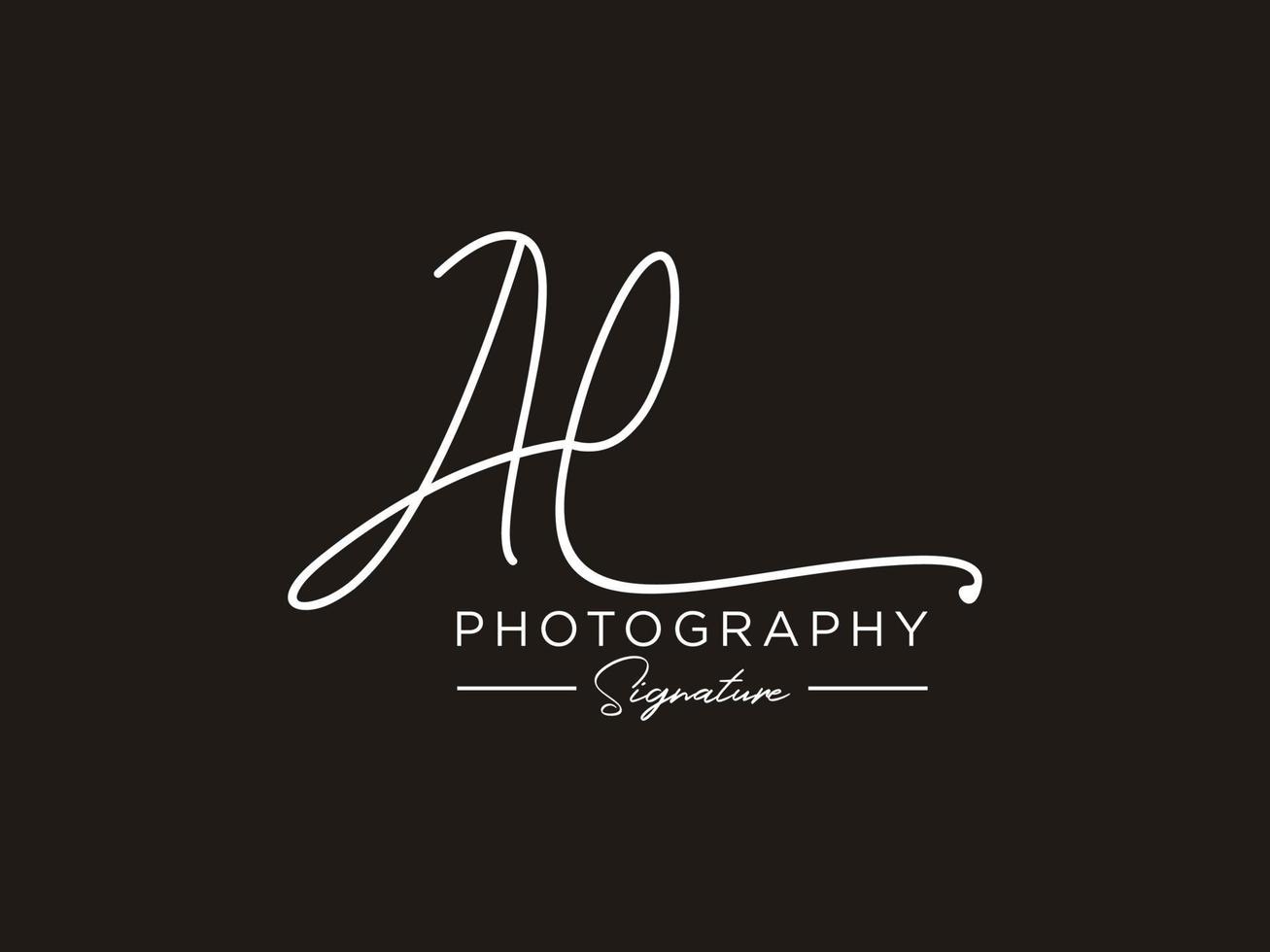 letter al handtekening logo sjabloon vector