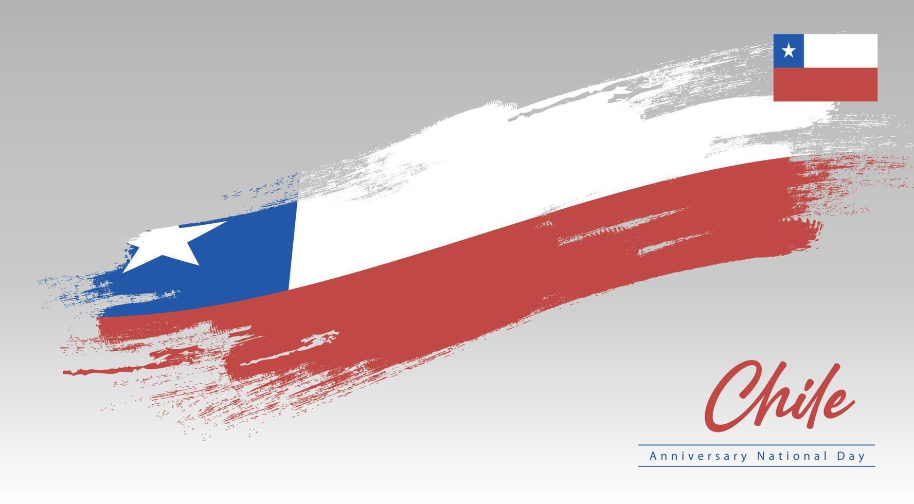 gelukkige nationale dag chili. banner, wenskaart, flyer ontwerp. poster sjabloonontwerp vector