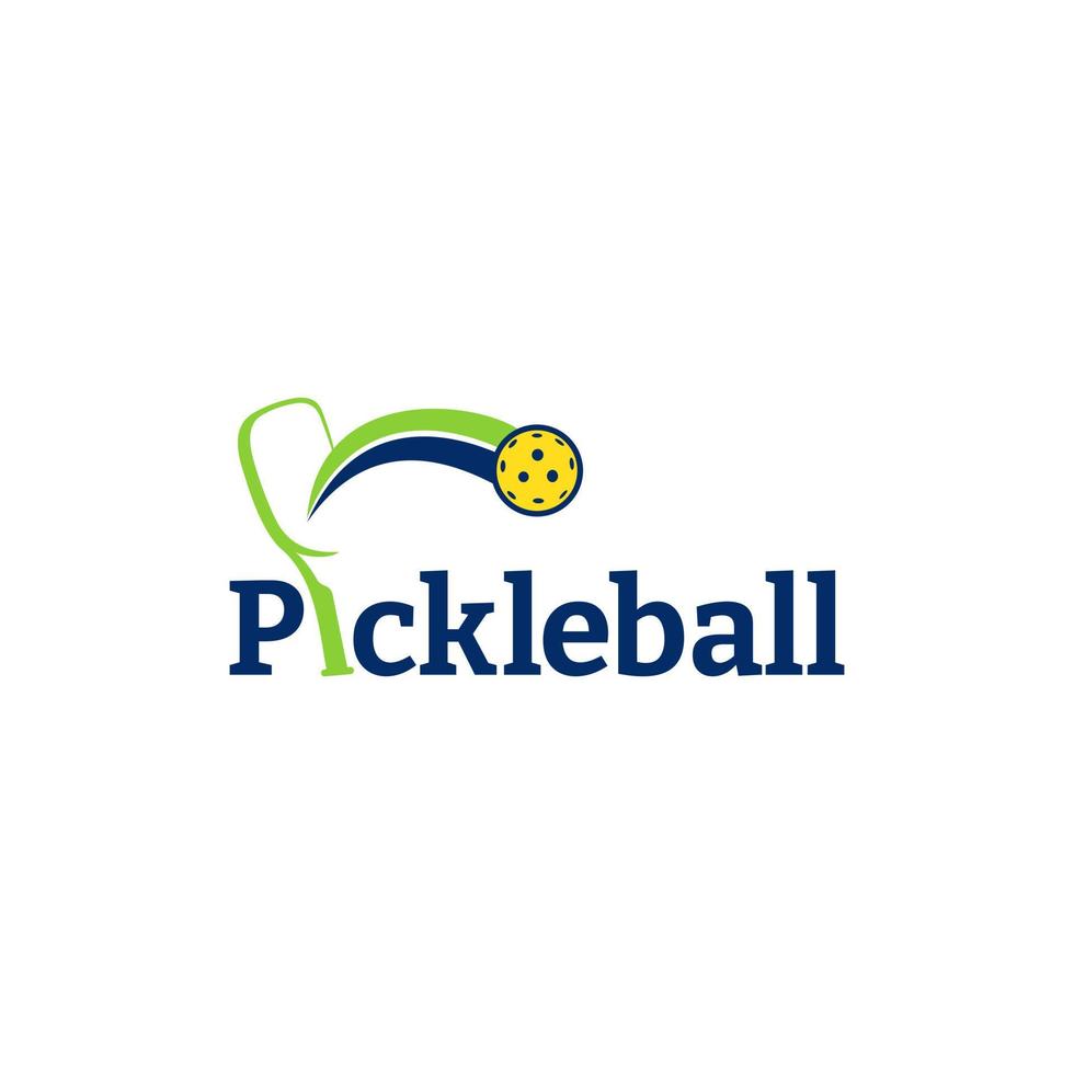 pickleball logo ontwerp vector