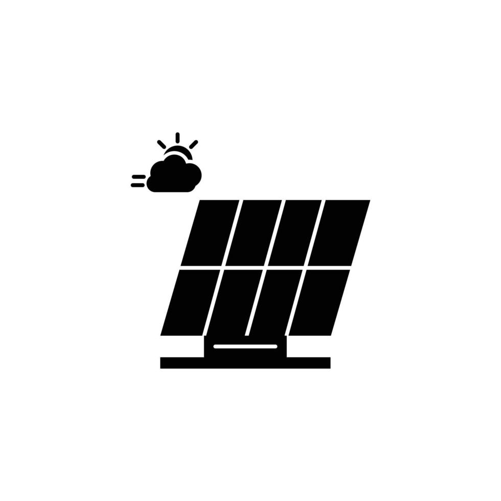 perfect zonnepaneelpictogram voor uw app, web of extra projecten vector