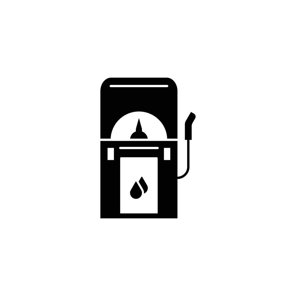 pictogram van een gas- of oliestation, perfect voor uw app-, web- of projectbehoeften vector