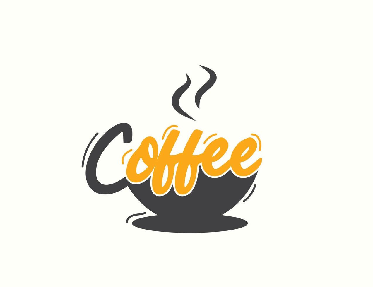 koffie logo ontwerp vector