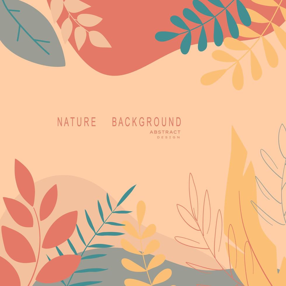 natuur abstracte backgrounds.minimal trendy stijl. verschillende vormen opzetten ontwerpsjablonen goed voor achtergrondkaart groet behang brochure flyer uitnodiging en andere. vector illustratie