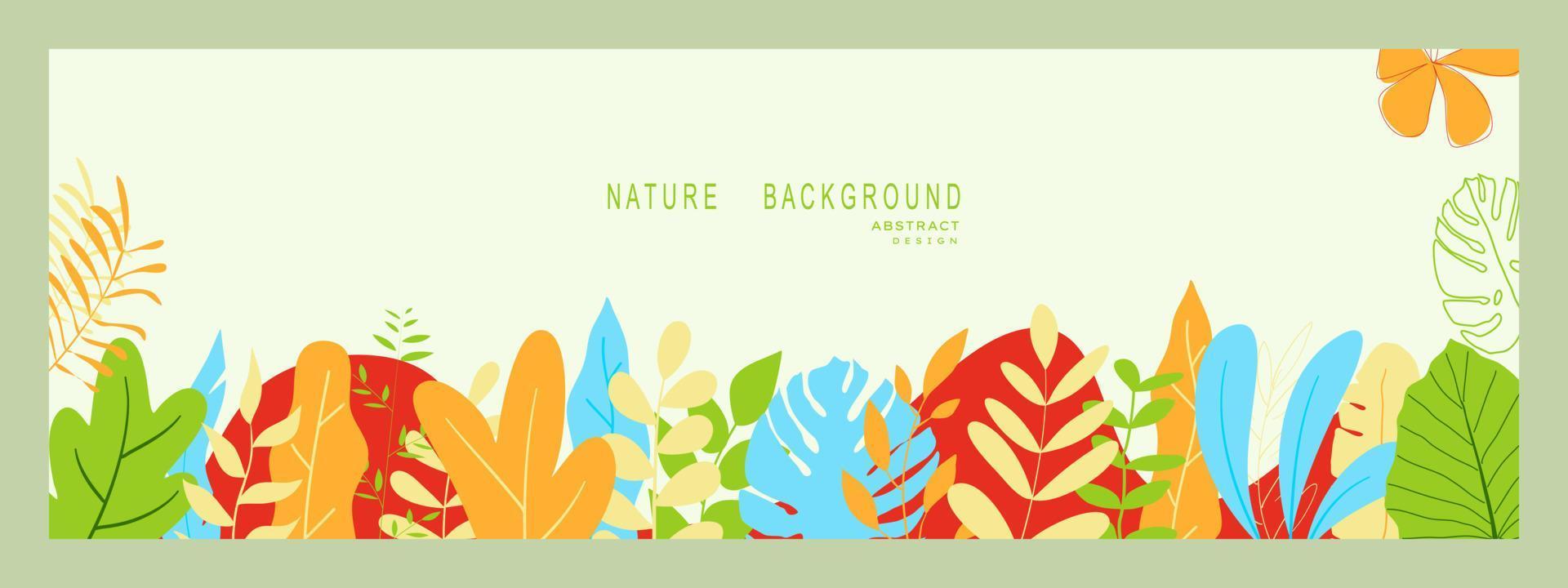 natuur abstracte backgrounds.minimal trendy stijl. verschillende vormen opzetten ontwerpsjablonen goed voor achtergrondkaart groet behang brochure flyer uitnodiging en andere. vector illustratie