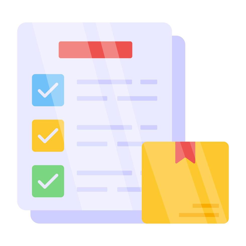 een bewerkbaar ontwerppictogram van checklist vector