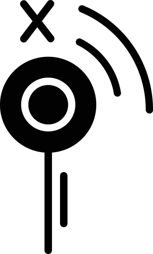 geen signaal glyph vector icon