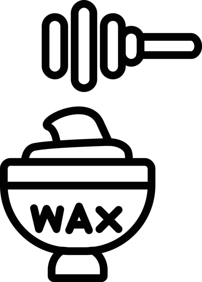 wax vector lijn icoon