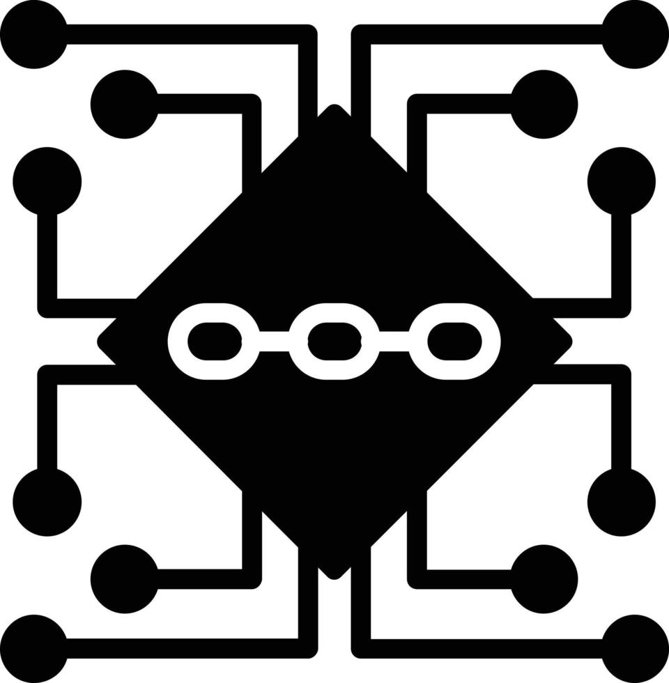 blockchain vector glyph-pictogram