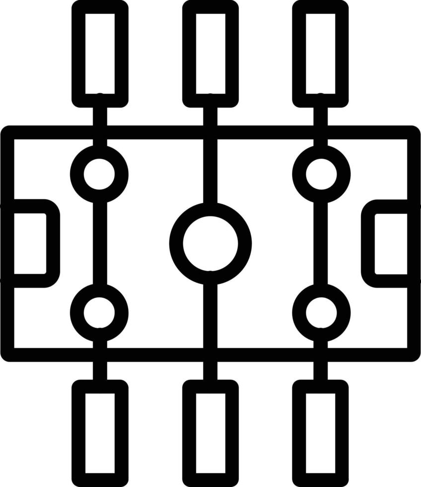 tafelvoetbal vector lijn icoon