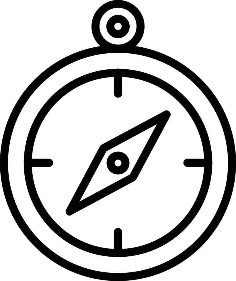 kompas vector lijn pictogram