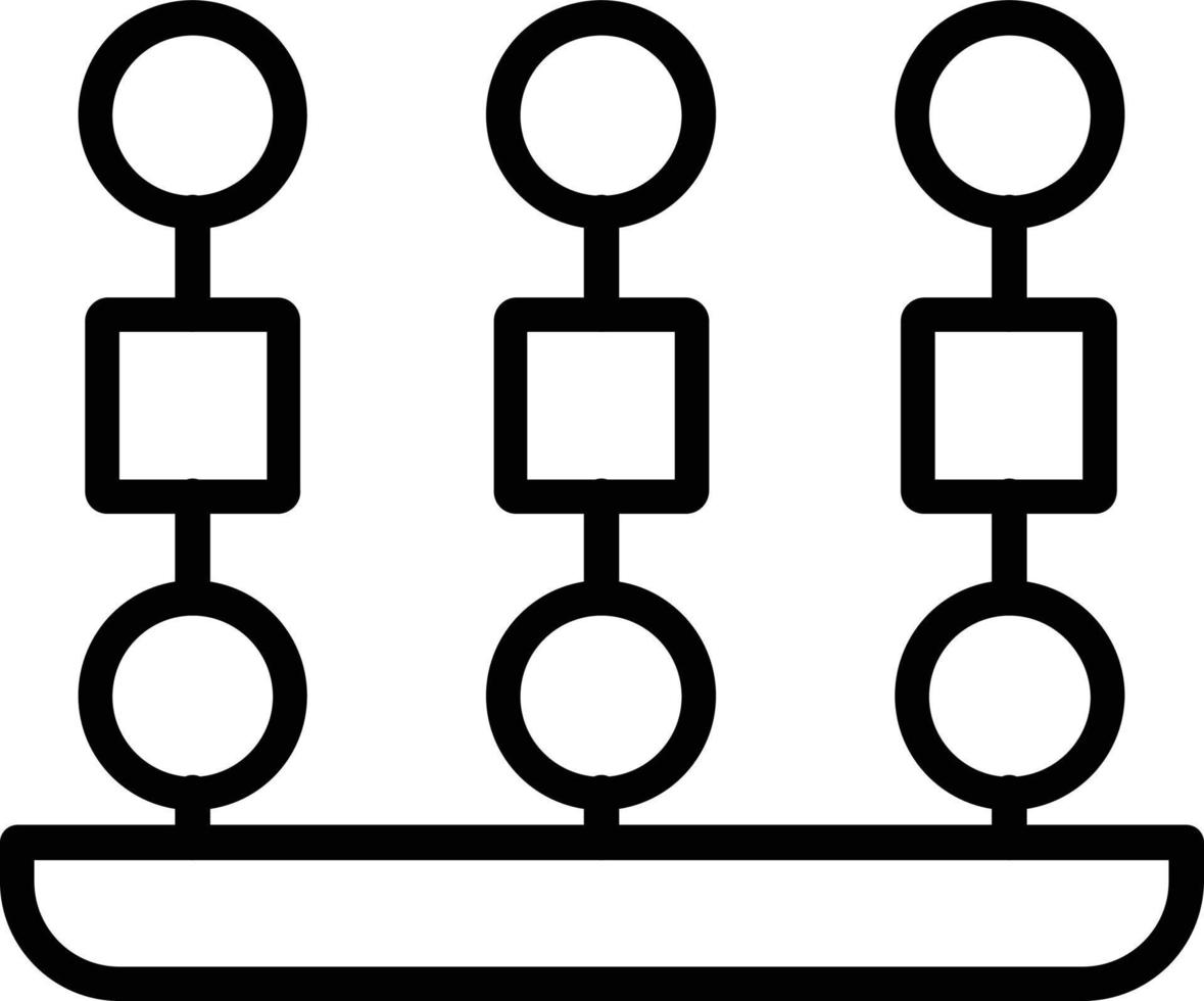 voorgerecht vector lijn icoon