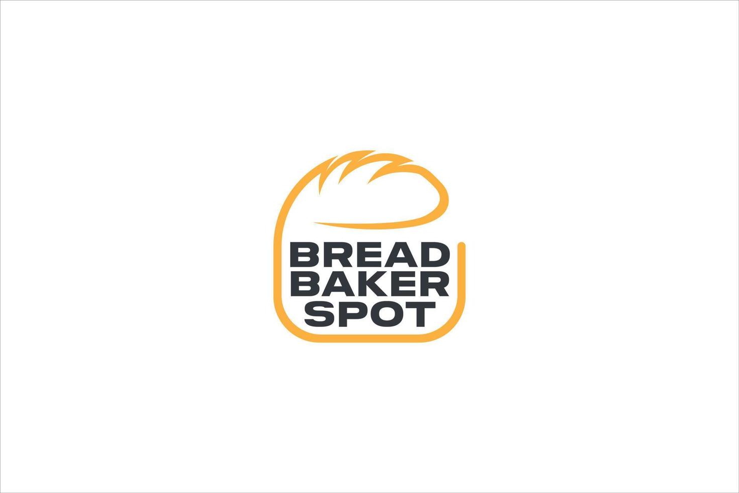 bakkerij brood voedsel winkel vector logo conceptontwerp