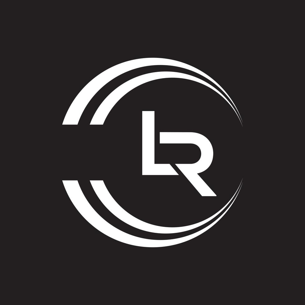 lr logo ontwerp sjabloon vector grafisch branding element