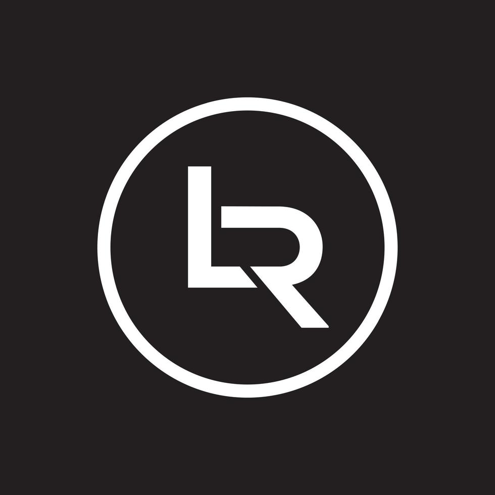 lr logo ontwerp sjabloon vector grafisch branding element