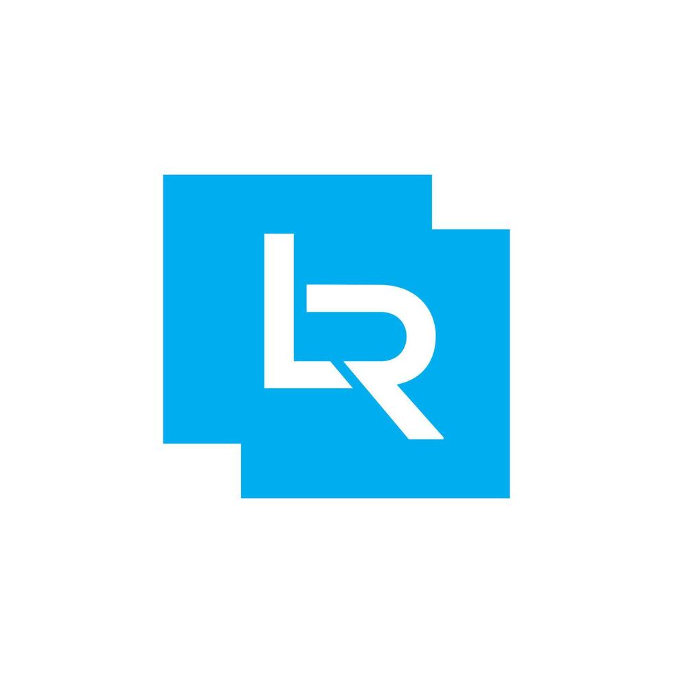 lr logo ontwerp sjabloon vector grafisch branding element