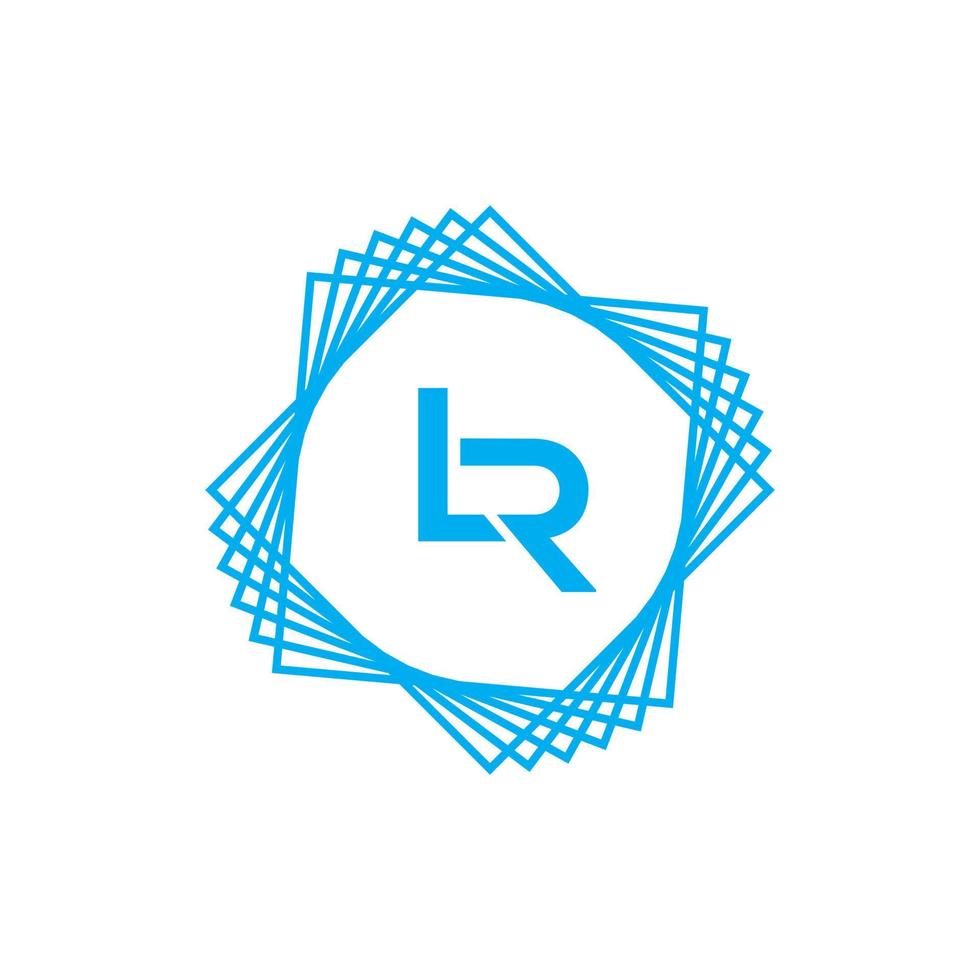 lr logo ontwerp sjabloon vector grafisch branding element