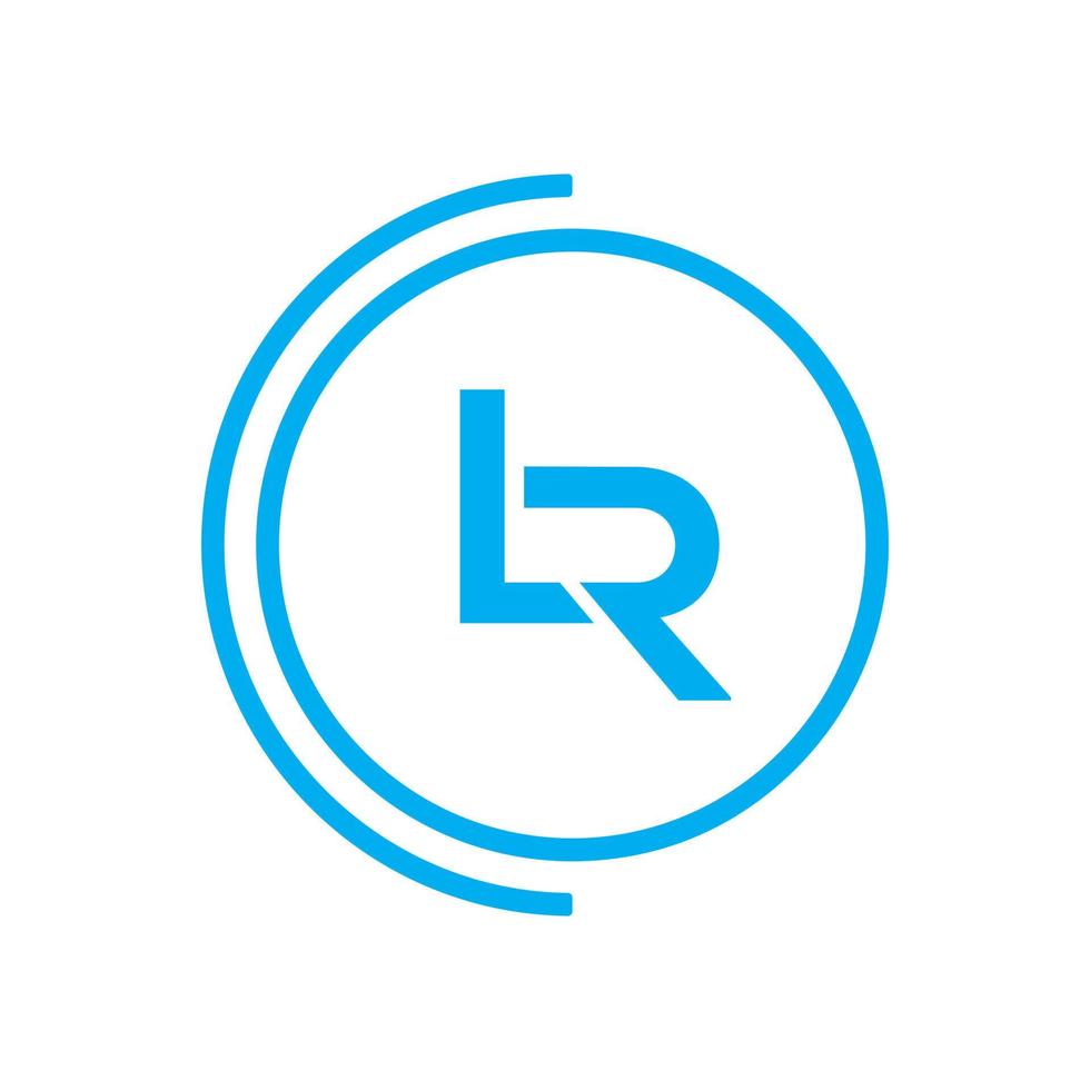 lr logo ontwerp sjabloon vector grafisch branding element