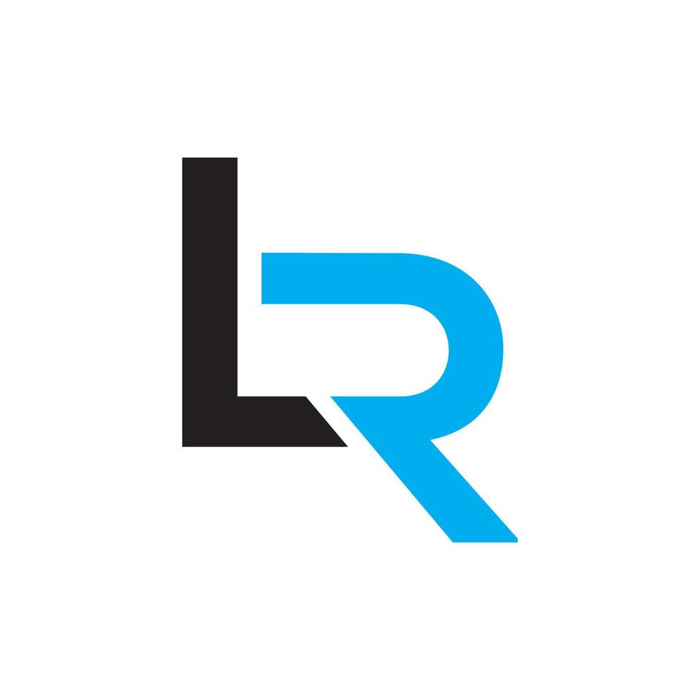 lr logo ontwerp sjabloon vector grafisch branding element