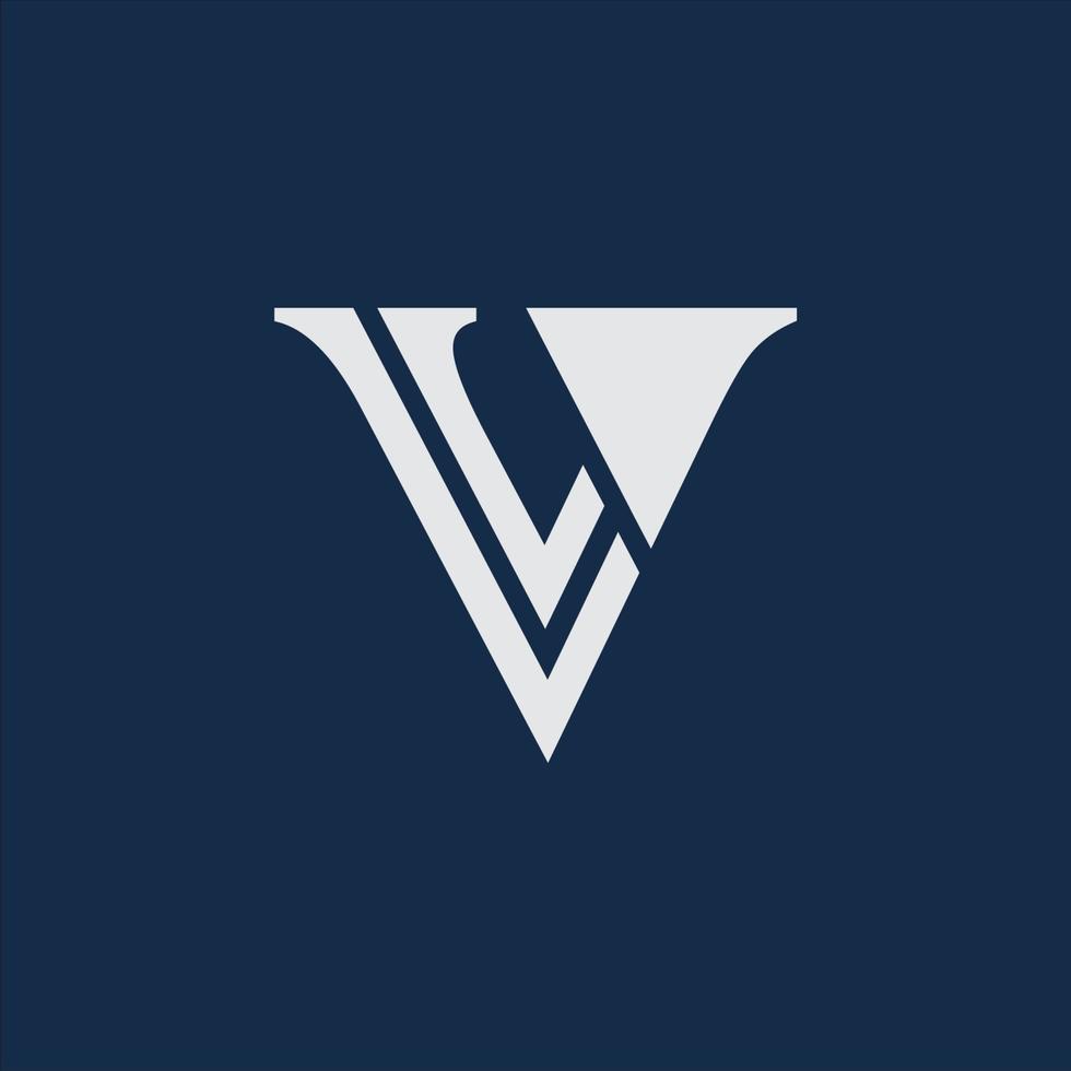 letter v logo vector