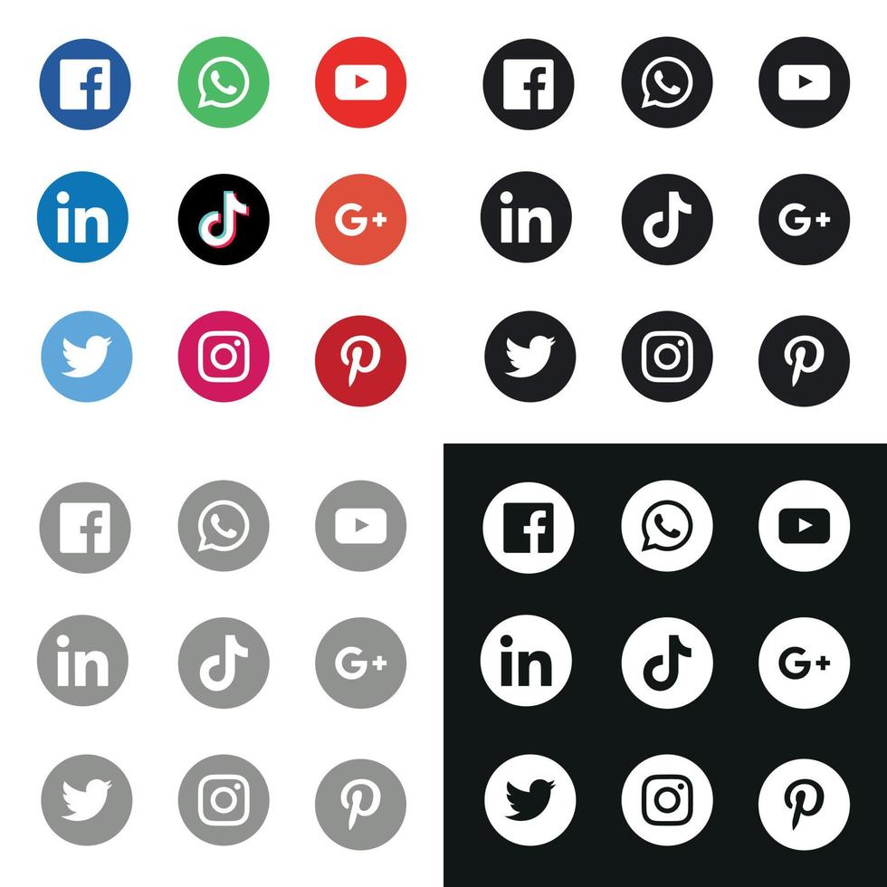 social media iconen vector kunst, iconen en afbeeldingen