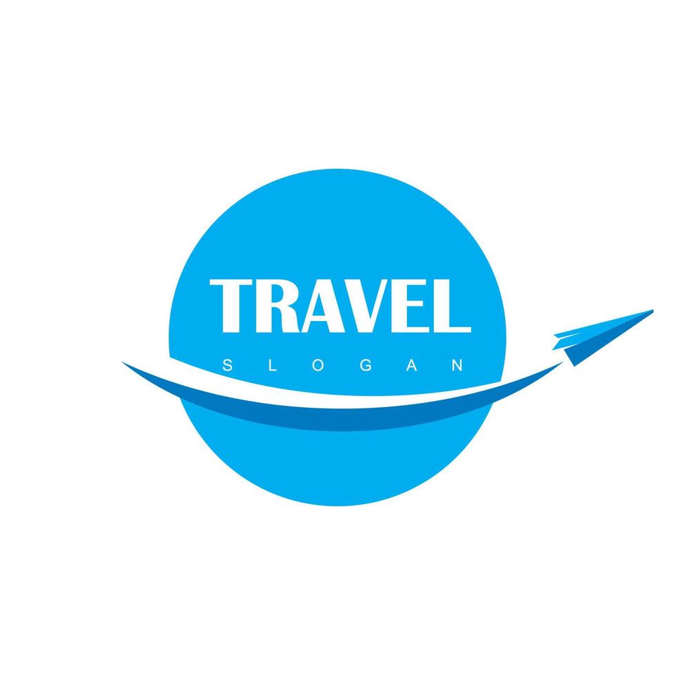 logo voor tour en reizen vector