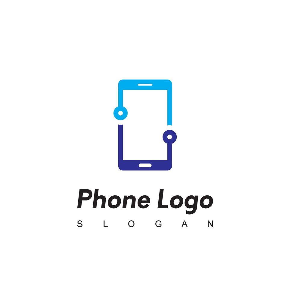 ontwerpsjabloon voor smartphone-logo vector