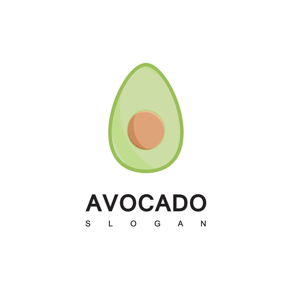 avocado logo ontwerp vector